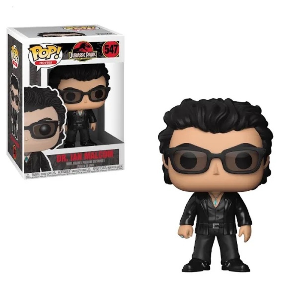 Jurassic Park Ian Malcolm Funko Pop! Vinyl Figure 547 with box protector